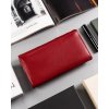 Peterson Červená kožená dámská peněženka Y269
