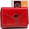 Peterson Červená malá dámská kožená peněženka Y158