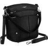 David Jones Černá crossbody kabelka se zipy