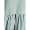 Mintová dámská halenka z viskózy se širokými rukávy (Velikost S/M)