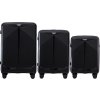Černá sada 3 cestovních kufrů WINGS COCKATIEL