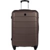 Tmavě hnědý velký cestovní kufr WINGS GANNET