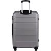 Metalicky šedý velký cestovní kufr WINGS GANNET