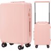 Světle růžový kabinový cestovní kufr 55x45x25 WINGS BUNTING