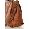 MARCO MAZZZINI Camel dámská kožená kabelka přes rameno