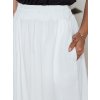 Bílá dámská maxi sukně z bavlny CISTAL