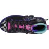 Černo-fialové třpytivé svítící tenisky Skechers Twi-Lites 2.0-Twinkle Wishes