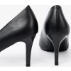 Elegantní černé dámské lodičky na tenkém podpatku, podpatek 7,5 cm