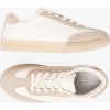 Bílo-béžové dámské kožené sneakersy