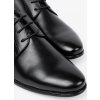 Elegantní pánské černé polobotky s jemným leskem