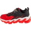 Černo-červené dětské svítící tenisky Skechers Mega-Surge 2.0