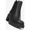 Elegantní dámské černé chelsea boty Sergio Leone, podpatek 7 cm