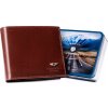 Peterson Hnědá kožená pánská peněženka W078