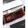 Peterson hnědá pánská peněženka s RFID W147 (Velikost ONE SIZE)