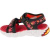 Červeno-černé dětské sandály Skechers Mega-Splash 4K