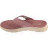 Růžové dámské žabky Skechers Go Walk Flex Sandal - Holly