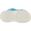 Bílo-modré dětské nazouváky Crocs Classic Smurfs Clog Kids
