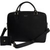 Solier Černá dámská kožená taška na notebook