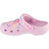 Růžové dětské nazouváky Skechers Heart Charmer - Girly Land