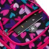 Peterson Černo-růžový srdíčkový školní batoh