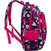 Peterson Černo-růžový srdíčkový školní batoh