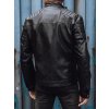 Pánská černá koženková bunda