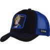 Černo-modrá pánská kšiltovka Capslab Freegun Dragon Ball Z Vegeta Cap