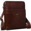 Peterson Hnědá pánská kožená taška přes rameno
