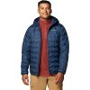 Tmavě modrá pánská prošívaná bunda Columbia Delta Ridge II Down Hooded Jacket
