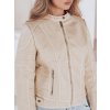Béžová dámská koženková bunda ROCKMISS