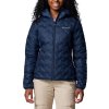 Tmavě modrá dámská sportovní bunda Columbia Delta Ridge II Down Hooded Jacket
