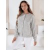 Šedý dámský svetr na knoflíky SELINA s viskózou