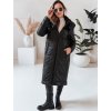 Černá dámská dlouhá přechodová bunda ORVITA s prošíváním
