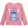 Růžové dětské tričko s  dlouhým rukávem Disney Stitch