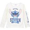 Bílé dětské tričko s dlouhým rukávem Disney Stitch
