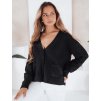 Černý dámský krátký kardigan SORELIE s viskózou