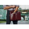 Pánská kožená bordó taška SOLIER
