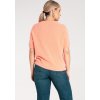 Meruňkový dámský teplý svetr s krátkým rukávem