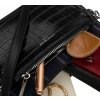 David Jones Károvaná crossbody kabelka - černá (Velikost ONE SIZE)