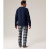 Atlantic Pánské dlouhé pyžamo s flanelovými kalhotami