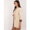 Světle béžové sako s leopardím vzorem