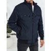Tmavě modrý pánský bomber se zipy