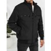 Černý pánský bomber se zipy