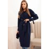 Tmavě modrý dámský trenčkot