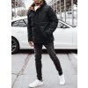 Černá teplá pánská zimní bunda (Velikost M)