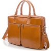 Pánská kožená hnědá taška SOLIER