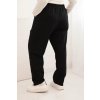 Černé dámské plus size kalhoty s elastickým pasem (Velikost 4XL)