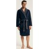 Henderson  Klasický tmavě modrý pánský župan Nocturn s šálovým límcem
