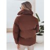 Tmavě hnědá dámská prošívaná bunda LARO