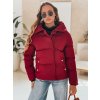 Vínová dámská prošívaná bunda LARO